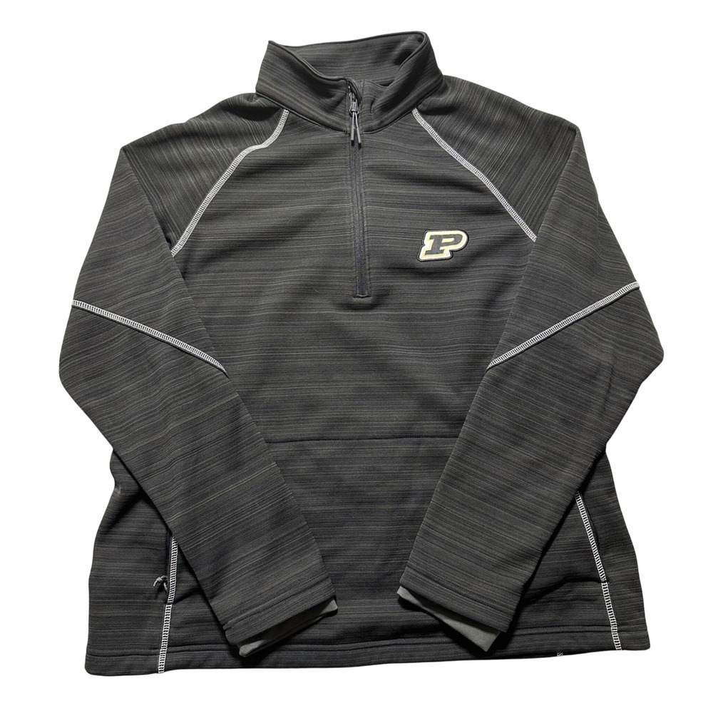Purdue Boilermakers Holloway Ladies Quarter Zip Pullover‎ Sweatshirt XL NCAA